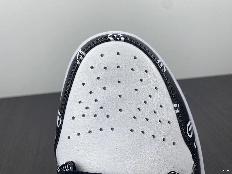 Cheap 1 Grey Low 553558-040 White Black Jordan - 0509